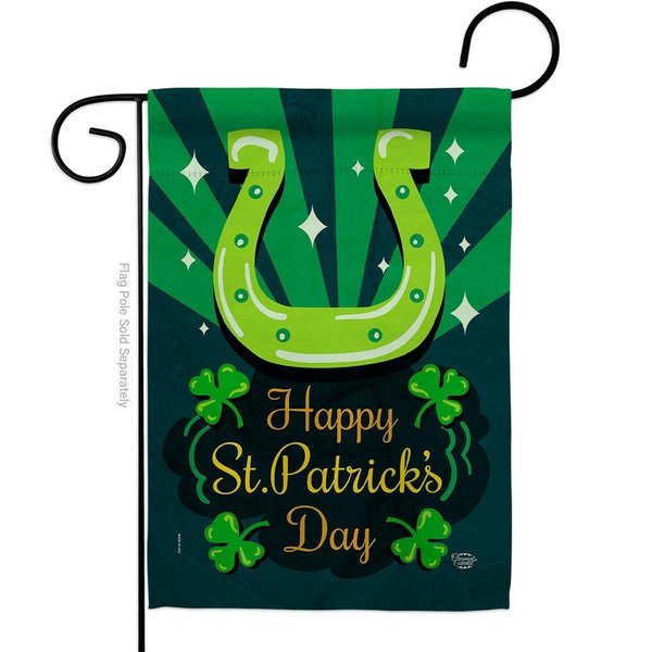 Collection Lucky St Patrick Double-Sided Decorative Garden Flag, Multi Color G190053-BO